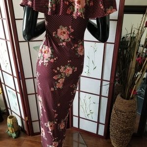 Dresses - Floral Maxi Dress Dresses - Floral Maxi Dress